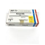 Box of 6.5x55 Swedish Mauser 140-grain FMJ PRVI