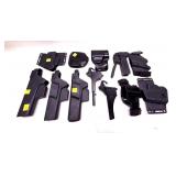 Lot, 9 assorted holsters includes Galco, 2 HKS