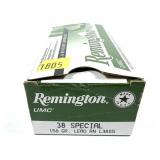 Box of .38 Spl. 158-grain lead RN Remington