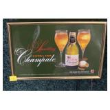 Sparkling Extra Dry Champale light-up sign,