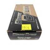 Box of 9mm Luger 124-grain FMJ Blazer brass