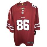 Buffalo Bills Dalton Kincaid red embroidered