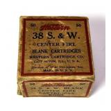 Vintage box of Western .38 S&W Blanks - some