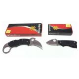 Lot: 2 Spyderco Folding knives, Squeak and