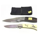 Lot: 2 folding knives, Includes Sabre with