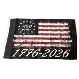 250 Years 1776-2026 one sided flag, 3x5