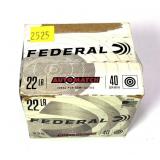 Federal .22 LR 40 Gr cartridges- opened box