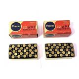 Lot: 100 Rounds of Peters .22 WRF Cartridges
