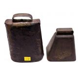 Lot: 2 cowbells