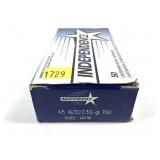 Box of .45 Auto 230-grain FMJ Independence