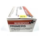 Box of large pistol primers, Winchester No. WLP,
