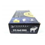 Box of .375 H & H Mag 300-grain SP Federal