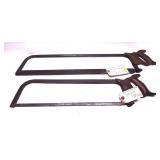 Lot, 2 vintage saws includes butcher saw and