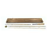Lot, vintage White Bear 5-piece split bamboo fly