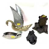 Lot: C/I Match Safe, and  Door knocker