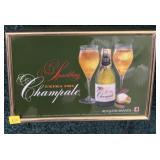 Sparkling Extra Dry Champale light-up sign,