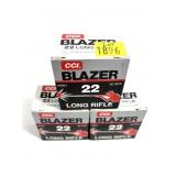 150 Rds. of .22 LR. CCI Blazer cartridges, 150