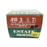 Box of .410 Ga. 3" No. 7 1/2 Estate hunting