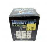 Box of .410 Ga. 3" No. 6 Nobel Sport hunting
