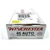 Box of .45 Auto 230-grain FMJ Winchester