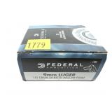 Box of 9mm Luger 115-gran JHP Federal