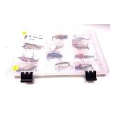 Lot, 12 assorted lures includes Millsite,