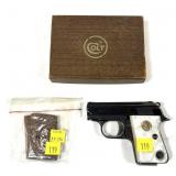 Colt Automatic .25 Auto Pistol, 2.25" Barrel with