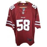 Buffalo Bills Matt Milano red embroidered jersey