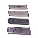 Lot: 4 .45 ACP Mags- 2 Stainless Wilson Combat