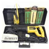 DeWalt reciprocating saw with blades in case