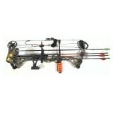 PSE Bow Madness compound bow with sight, quiver,