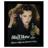 Vintage Black Horse Brewery light-up sign,