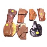 Lot, 6 assorted leather holsters includes: