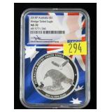 2018 Australia .999 1 oz. NGC slab certified MS-70