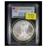 2010 American Silver Eagle PCGS slab certified