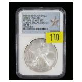 2008-W American Silver Eagle NGC slab certified