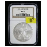 2006-W American Silver Eagle NGC slab certified