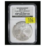 2006-W American Silver Eagle NGC slab certified