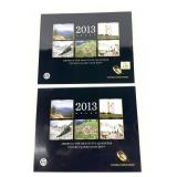 x2- 2013 America the Beautiful quarter sets-x2