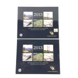 x2- 2013 America the Beautiful quarter sets-x2