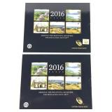 x2- 2016 America the Beautiful quarter sets-x2
