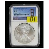2014-S American Silver Eagle NGC slab certified