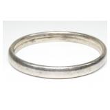 Sterling silver flexible bangle bracelet,