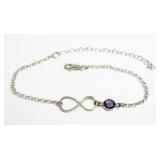 Sterling silver 7" omega bracelet with 2.5"