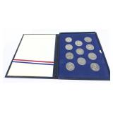 Franklin Mint pewter medal set