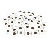 Lot of early wheat cents, 40 pcs.