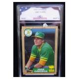 Jose Canseco 1987 Topps # 620, PGC 9 Mint