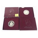 x2- 1982 Proof half dollars, 90% silver, -x2 half