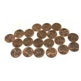 Lot of Lincoln Memorial cents, Unc., 21 pcs.