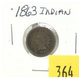 1863 Indian Head cent